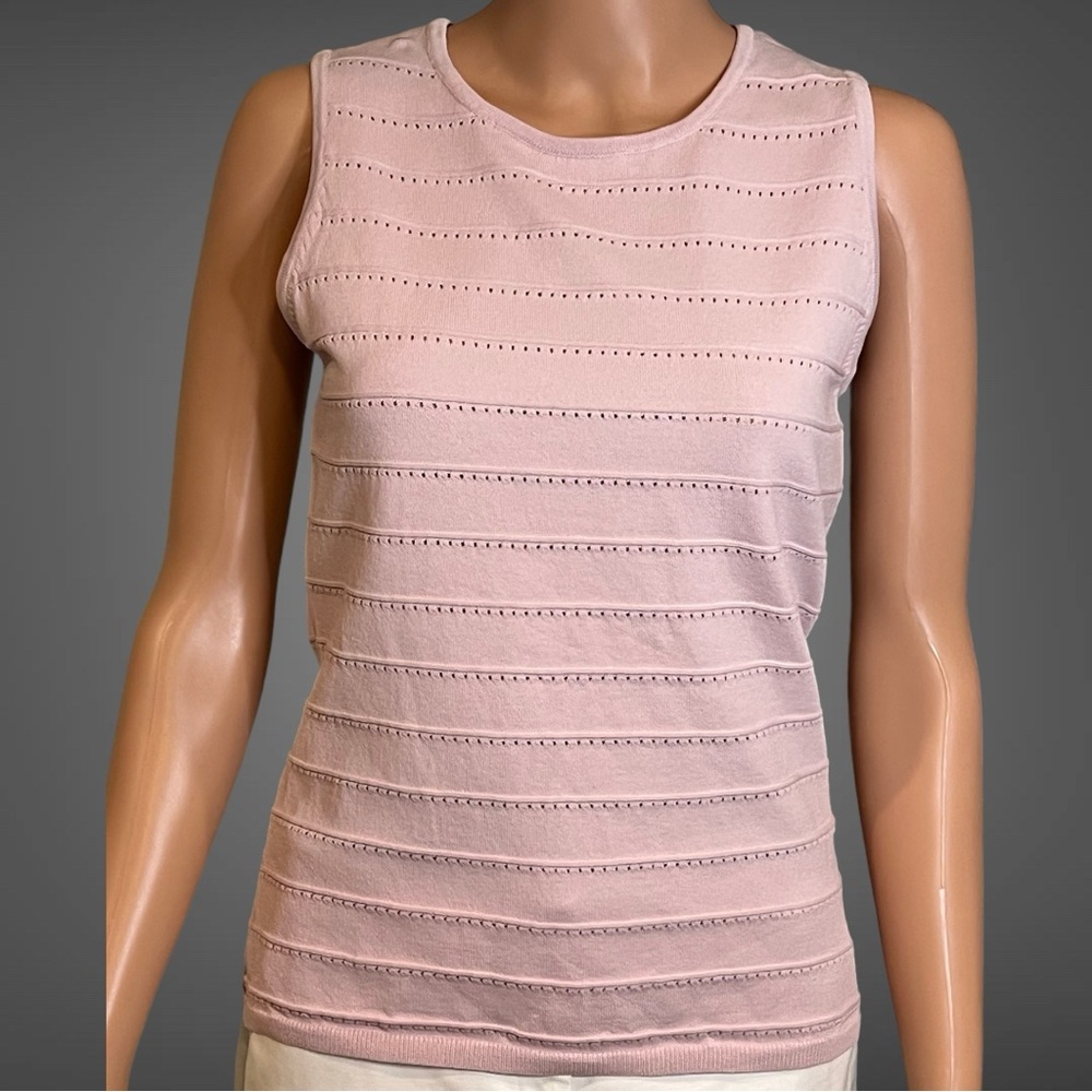 WHBM sleeveless sweater dusty pink S